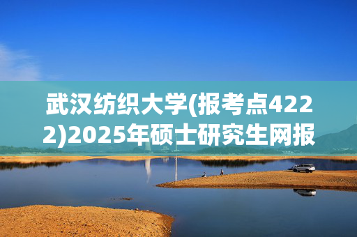 武汉纺织大学(报考点4222)2025年硕士研究生网报指南_学习网官网