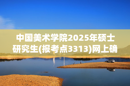 中国美术学院2025年硕士研究生(报考点3313)网上确认指南_学习网官网