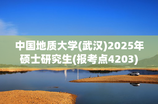 中国地质大学(武汉)2025年硕士研究生(报考点4203)网上确认指南_学习网官网