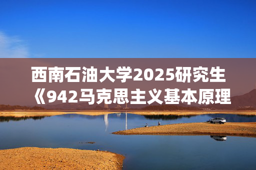 西南石油大学2025研究生《942马克思主义基本原理》考试大纲_学习网官网