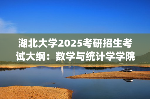 湖北大学2025考研招生考试大纲：数学与统计学学院-数学分析_学习网官网